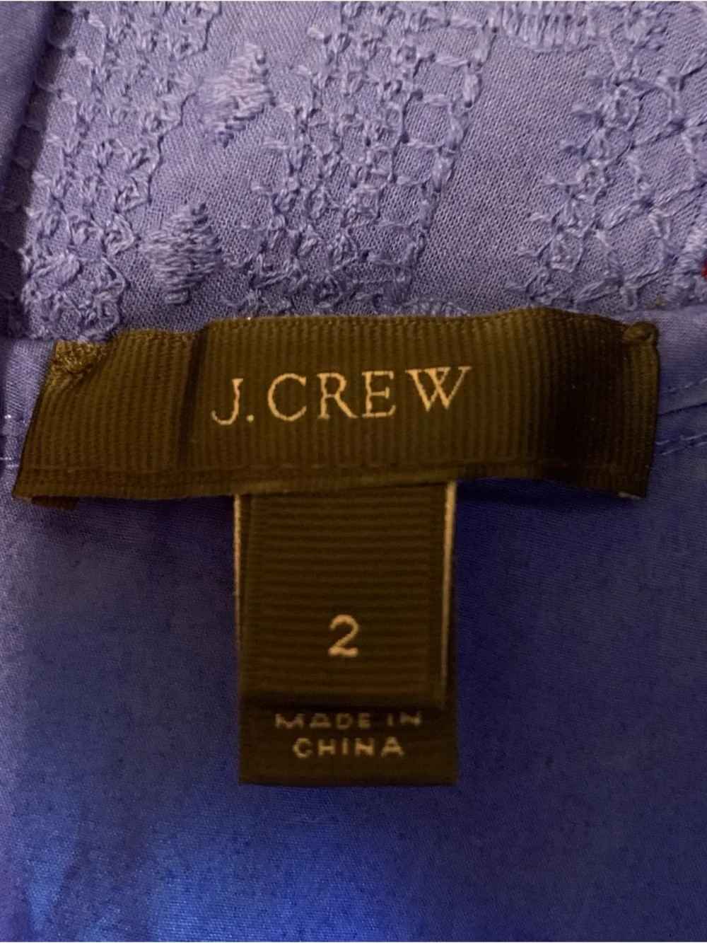 J.Crew Blue Ruffle Neck Shift Dress Size 2  Classic Preppy Career Chic